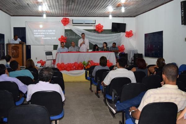 Pref. Gilberto J&uacute;nior empossa nova Ger&ecirc;ncia e Conselhos do Fundo Previdenci&aacute;rio Municipal.(Imagem:Waldemir Miranda)
