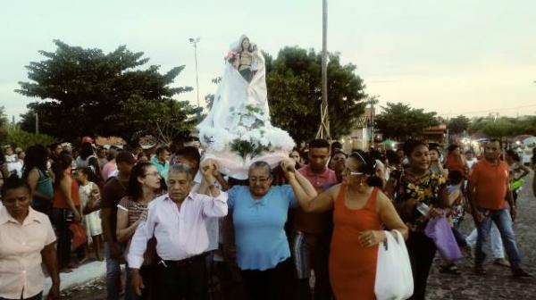  Prociss&atilde;o e missa campal encerram os festejos de Nossa Senhora de Nazar&eacute;.(Imagem:FlorianoNews)