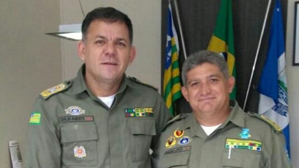 Coronel Carlos Augusto e Tenente Coronel Rubens Lopes(Imagem:Dvulga&ccedil;&atilde;o/PM)