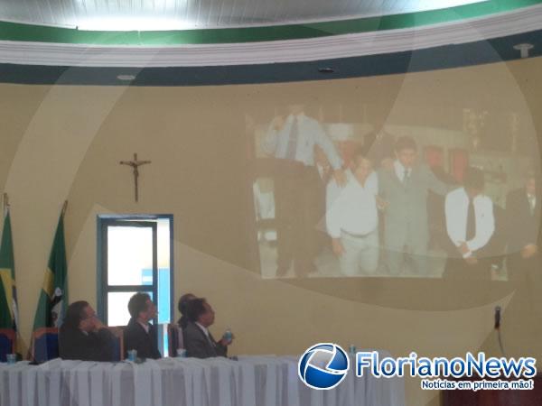  Vereador Carlos Ant&ocirc;nio toma posse como presidente da C&acirc;mara de Floriano.(Imagem:FlorianoNews)