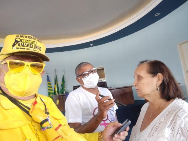 L&eacute;a Almeida, presidente do SINTE Floriano.(Imagem:FlorianoNews)