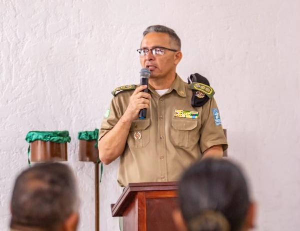Tenente-Coronel Gilson Leite, Comandante do 3&deg; Batalh&atilde;o Policial Militar de Floriano.(Imagem:Reprodu&ccedil;&atilde;o/Instagram)