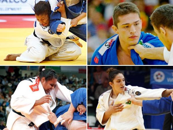 Marca histórica: Brasil tem 4 atletas no topo do ranking mundial do judô