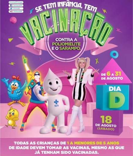 Saúde promove dia D de vacinação contra Poliomielite e Sarampo em Floriano
