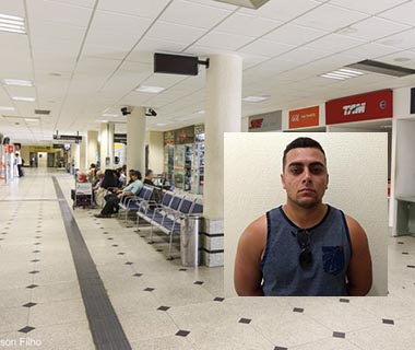 Suspeito de roubo de cargas é preso ao tentar embarcar no aeroporto