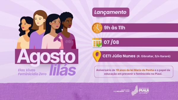 Sempi lança Campanha Agosto Lilás com foco no papel da educação na prevenção do feminicídio