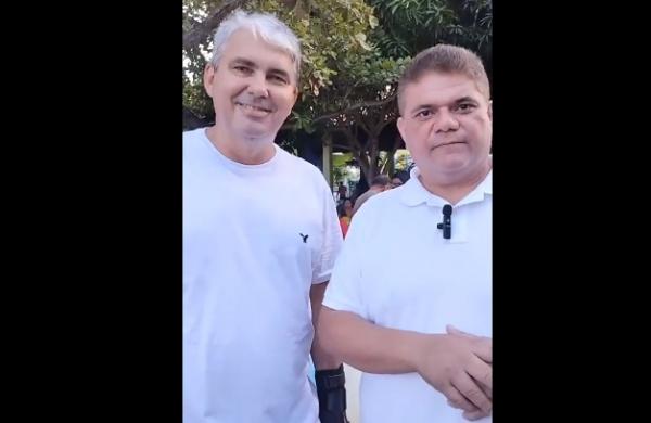 Deputado F&aacute;bio Xavier afirma apoio pol&iacute;tico a Maur&iacute;cio Bezerra em evento carnavalesco em Floriano.(Imagem:Reprodu&ccedil;&atilde;o)