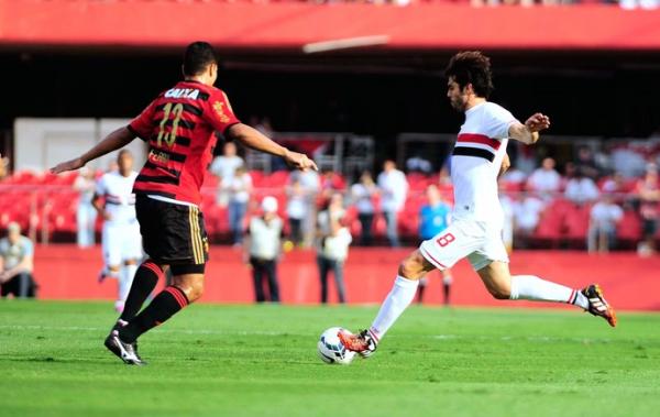 Kak&aacute; pontuou negativo no Cartola FC por sua participa&ccedil;&atilde;o no jogo entre S&atilde;o Paulo e Vit&oacute;ria.(Imagem:Marcos Ribolli)
