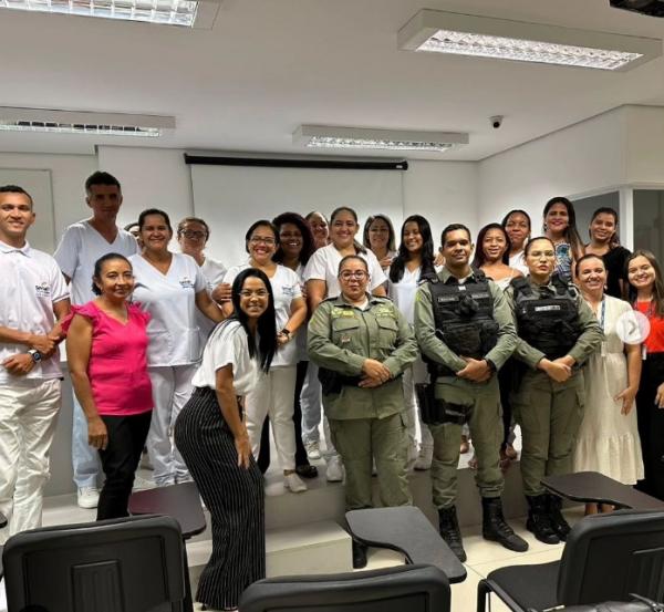 Patrulha Maria da Penha realiza palestra no Dia Estadual de Combate ao Feminicídio em Floriano