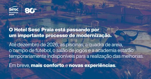  Hotel Sesc Praia se renova com reformas e melhorias(Imagem:Divulga&ccedil;&atilde;o)