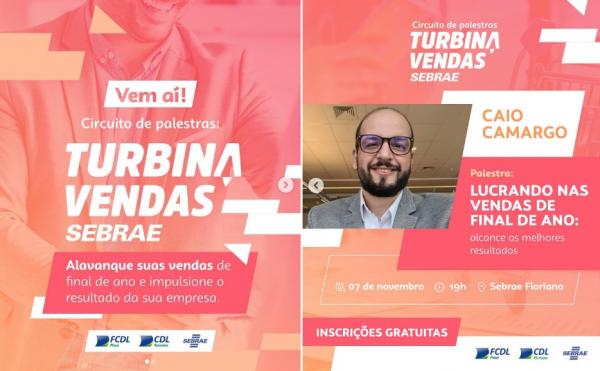 Sebrae no Piau&iacute; realizar&aacute; o Circuito Turbina Vendas em Floriano.(Imagem:Reprodu&ccedil;&atilde;o/Instagram)
