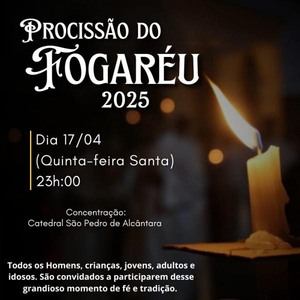 Homens de Floriano são convidados a participar da tradicional Procissão do Fogaréu