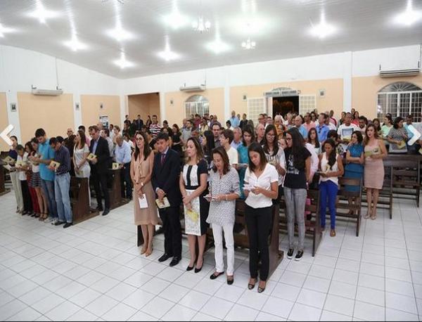 Missa marca 7º dia da morte do pai de Wellington Dias.(Imagem:Thiago Amaral)