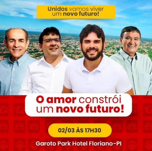 Lan&ccedil;amento da pr&eacute;-candidatura de Marcus Vin&iacute;cius &agrave; Prefeitura de Floriano acontece no s&aacute;bado (02).(Imagem:Reprodu&ccedil;&atilde;o/Instagram)