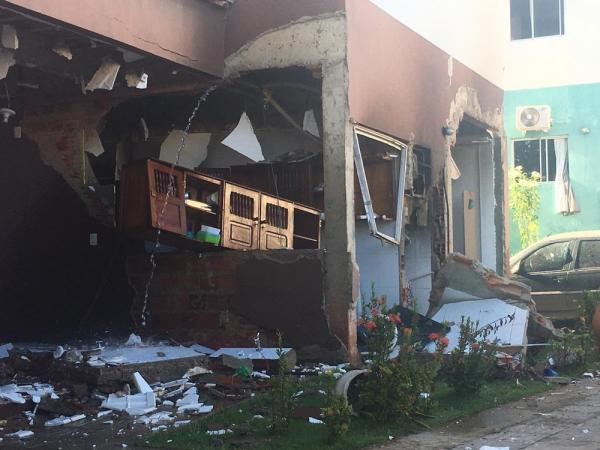 Apartamento teve explos&atilde;o na Zona Sul de Teresina. (Imagem:Reprodu&ccedil;&atilde;o/TV Clube)