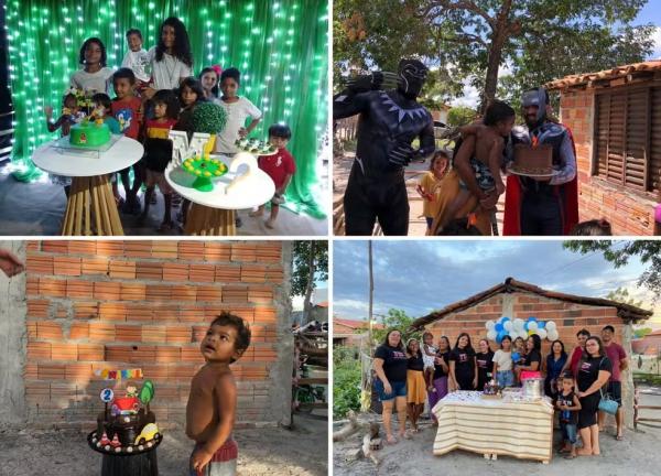 Menino que cantou parab&eacute;ns com bolo e docinhos de areia j&aacute; ganhou quatro festas de anivers&aacute;rio.(Imagem: Arquivo pessoal)