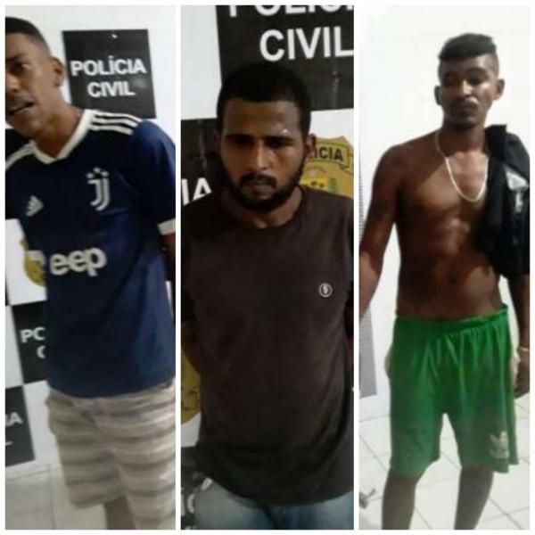 Ação da polícia militar e civil resulta na prisão de três criminosos em Floriano