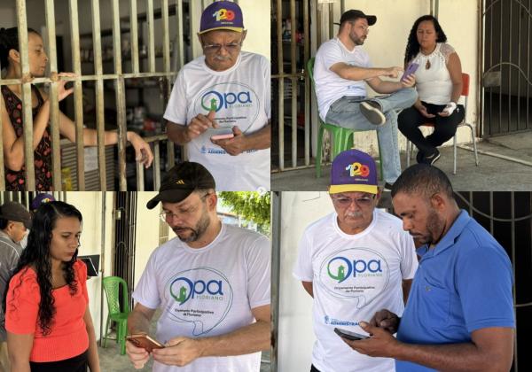 OPA Floriano Digital Itinerante leva votação do Orçamento Participativo ao bairro Cajueiro II