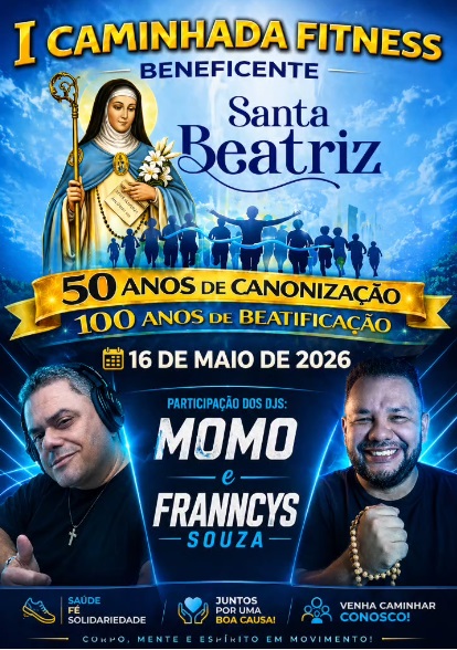 Floriano realizará I Caminhada Beneficente em prol do Mosteiro no dia 16 de maio