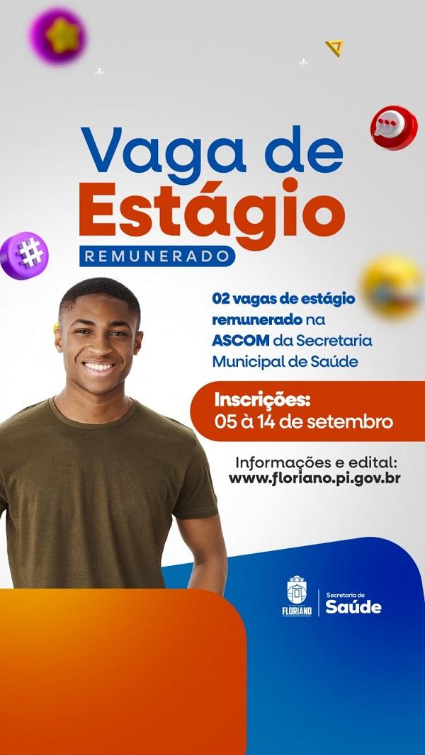 Vaga de est&aacute;gio(Imagem:Secom)