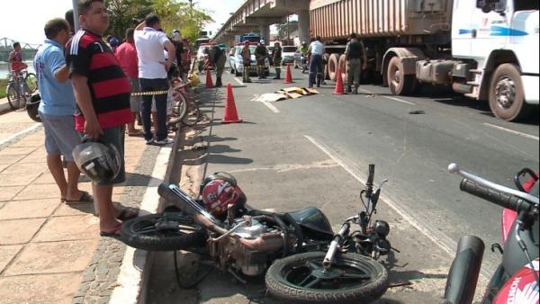 Acidente na Avenida Maranh&atilde;o deixou um homem morto.(Imagem:Reprodu&ccedil;&atilde;o/TV Clube)