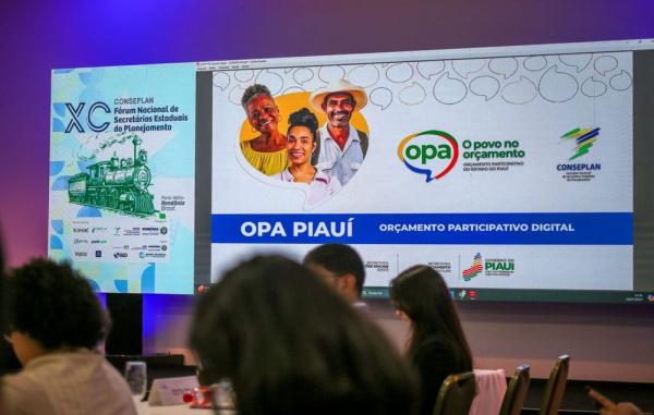 Piau&iacute; compartilha experi&ecirc;ncia do Or&ccedil;amento Participativo (OPA) em F&oacute;rum Nacional de Planejamento.(Imagem:Daiane Mendon&ccedil;a)