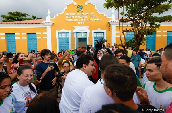 Inaugura&ccedil;&atilde;o do Ceti Fenelon Castelo Branco, em Uni&atilde;o-PI(Imagem:Reprodu&ccedil;&atilde;o)