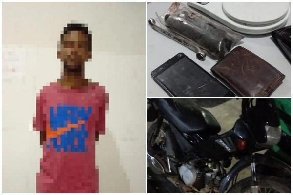 PM prende homem e recupera moto roubada em Floriano