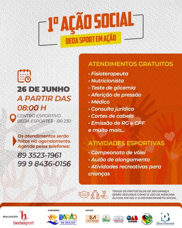 Barão de Grajaú realiza ação social neste sábado (26)