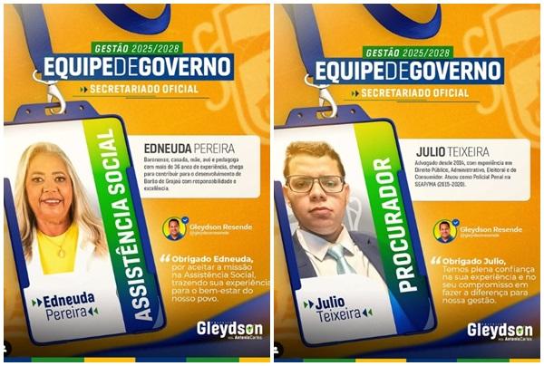 Prefeito Gleydson Resende anuncia secretariado para a gest&atilde;o 2025-2028 em Bar&atilde;o de Graja&uacute;(Imagem:Reprodu&ccedil;&atilde;o/Instagram)
