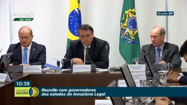 Bolsonaro se reúne com governadores da Amazônia