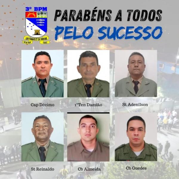Policiais do 3º BPM de Floriano são promovidos em solenidade da PM-PI