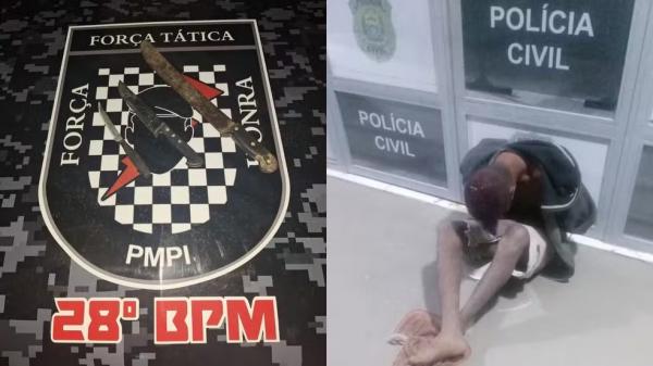Homem é preso suspeito de esfaquear menina de 3 anos no Sul do PI; tia-bisavó sofre infarto e morre