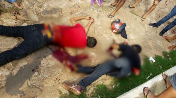 Dois assaltantes s&atilde;o mortos em tentativa de assalto aos Correios, em Loreto.(Imagem:Gilberto Lima)