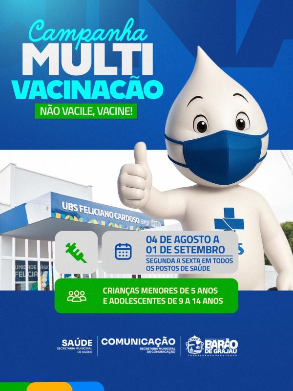 Barão de Grajaú realiza campanha de vacinação para crianças e adolescentes