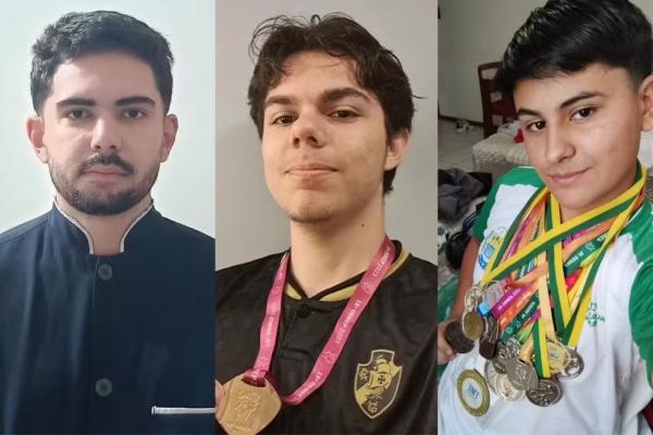 Cocal dos Alves: medalhistas da cidade que &eacute; campe&atilde; nas Olimp&iacute;ada de Matem&aacute;tica.(Imagem:Arquivo pessoal)