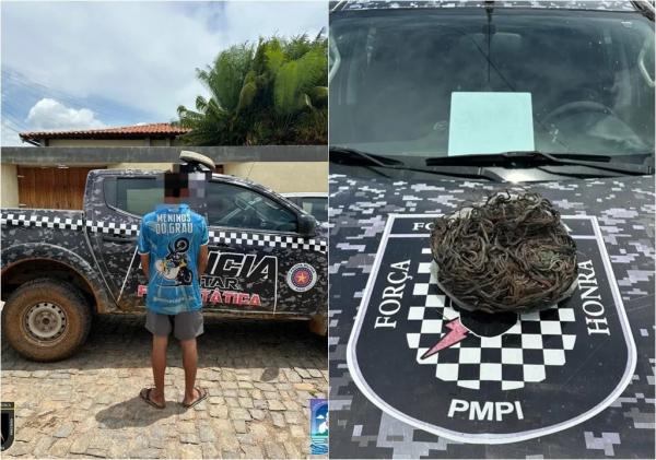 Adolescente é suspeito de furtar 200 metros de fiação; dois homens são detidos por receptação