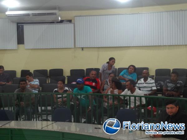 Audi&ecirc;ncia com os donos de clubes de Floriano.(Imagem:FlorianoNews)