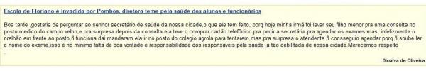 Coment&aacute;rio deixado pelo leitor(Imagem:Comentario)