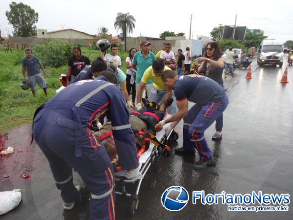 Homem morre ap&oacute;s ser atingido por trator em Floriano.(Imagem:FlorianoNews)