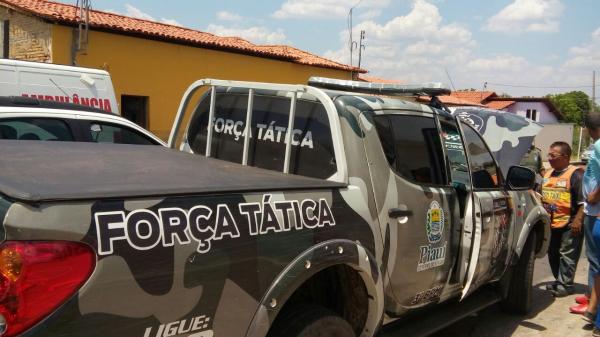 Assalto a carro forte em Floriano: troca de tiros e policial da For&ccedil;a T&aacute;tica baleado(Imagem:Divulga&ccedil;&atilde;o)