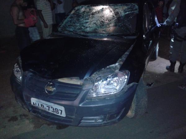 Motorista perde o controle do carro, atropela e mata casal no interior do PI.(Imagem:Divulgação)