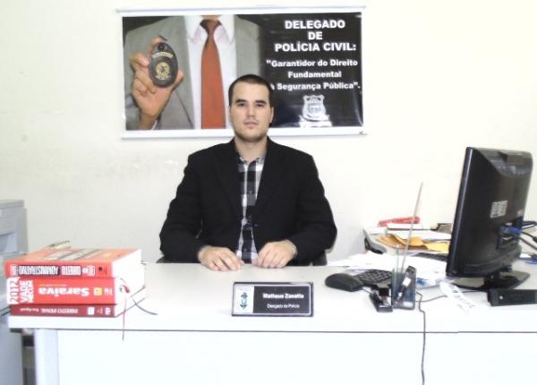 Delegado Matheus Lima Zanatta(Imagem:Assessoria de Comunica&ccedil;&atilde;o)