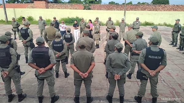 Hemocentro realiza visita ao 3&ordm; BPM de Floriano para incentivar a doa&ccedil;&atilde;o de sangue(Imagem:Divulga&ccedil;&atilde;o/PM)