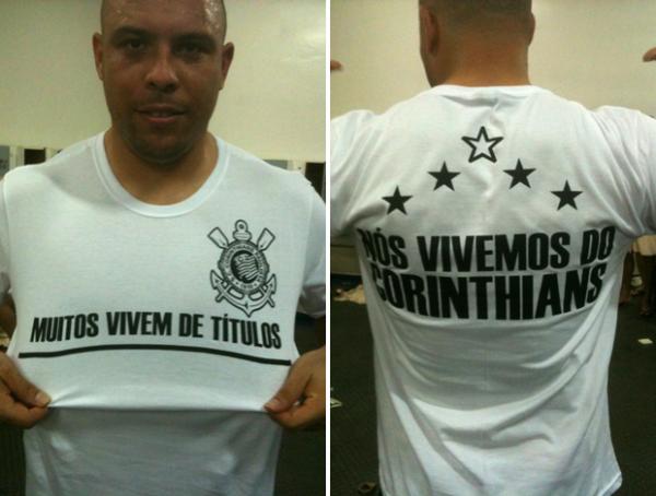 Sem título, Ronaldo veste camisa que minimiza a taça que não veio