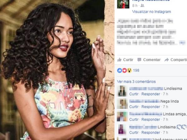 Kayra Nascimento denuncia que sofreu racismo em concurso Miss Piau&iacute;.(Imagem:Reprodu&ccedil;&atilde;o/Facebook)