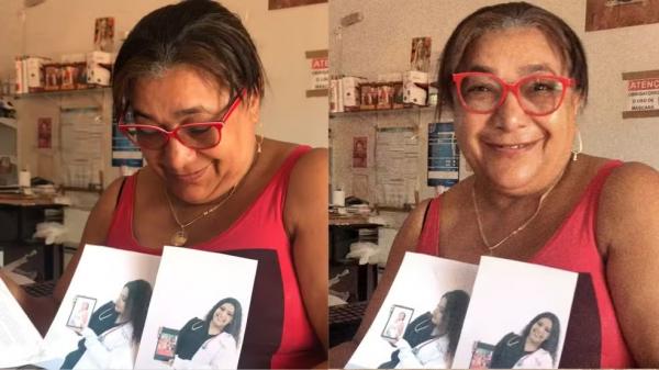 Dona Marilene, m&atilde;e da Dra. Camila Fernandes.(Imagem:Arquivo Pessoal)