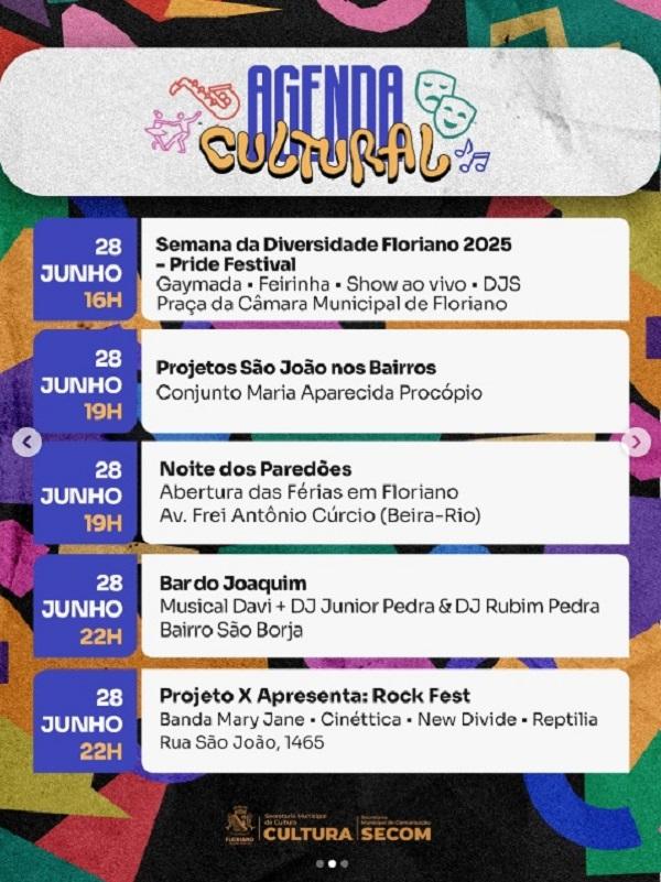  Agenda Cultural(Imagem:Reprodu&ccedil;&atilde;o/Instagram)