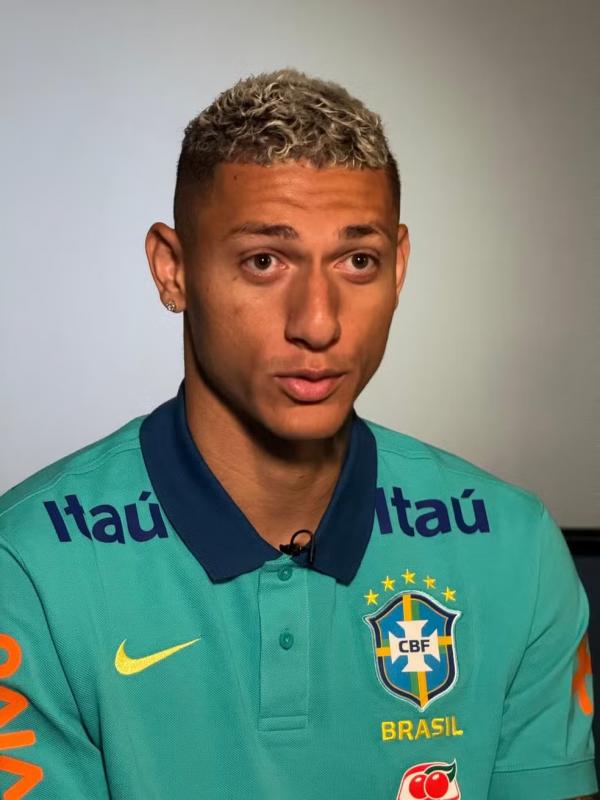 Richarlison em entrevista exclusiva ao ge na Sele&ccedil;&atilde;o.(Imagem:Cah&ecirc; Mota / ge)