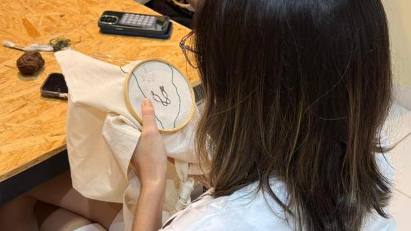 Criatividade e técnica marcam oficina de bordado livre na Casa do Artesão Design Mestre Albertino